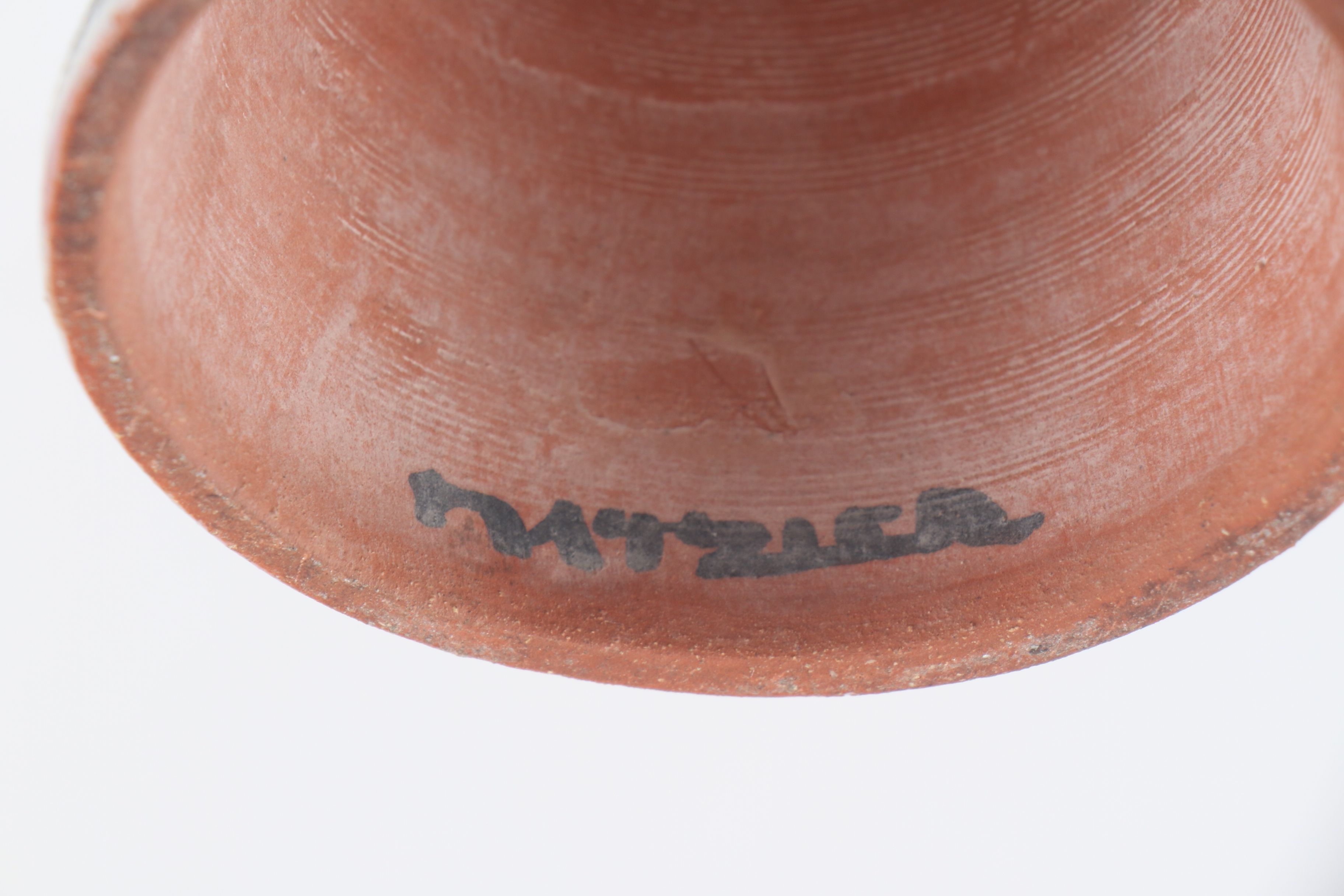 Gertrud and Otto Natzler Glazed Terracotta Compote