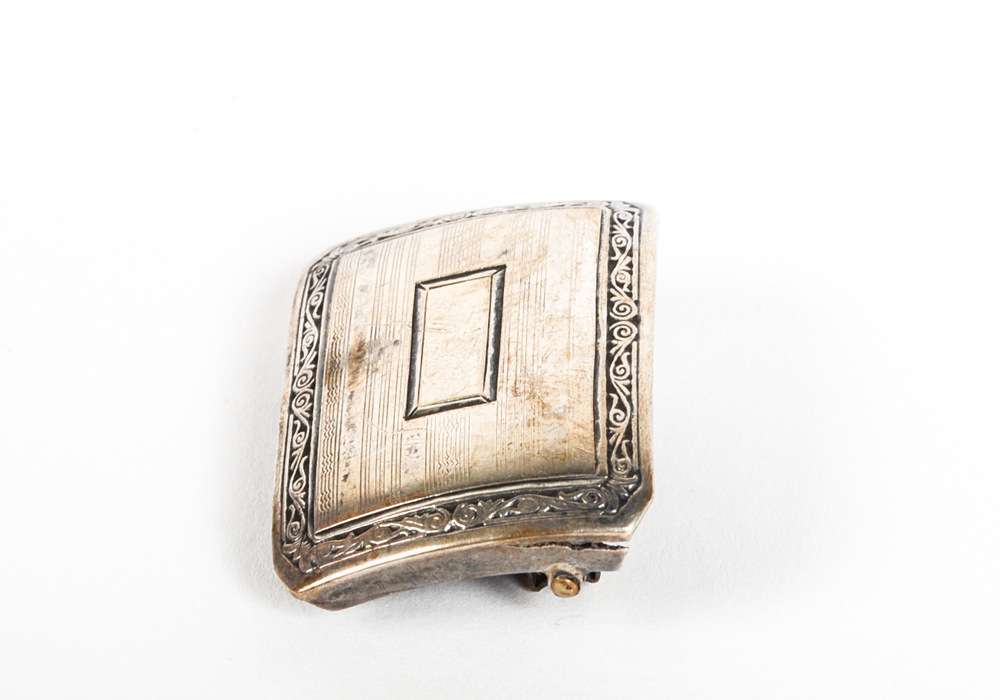 Sterling and Silver Plated Belt Buckle