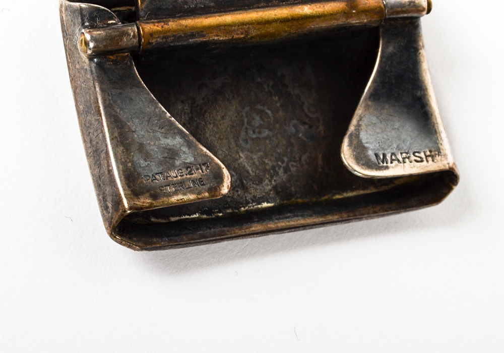 Sterling and Silver Plated Belt Buckle