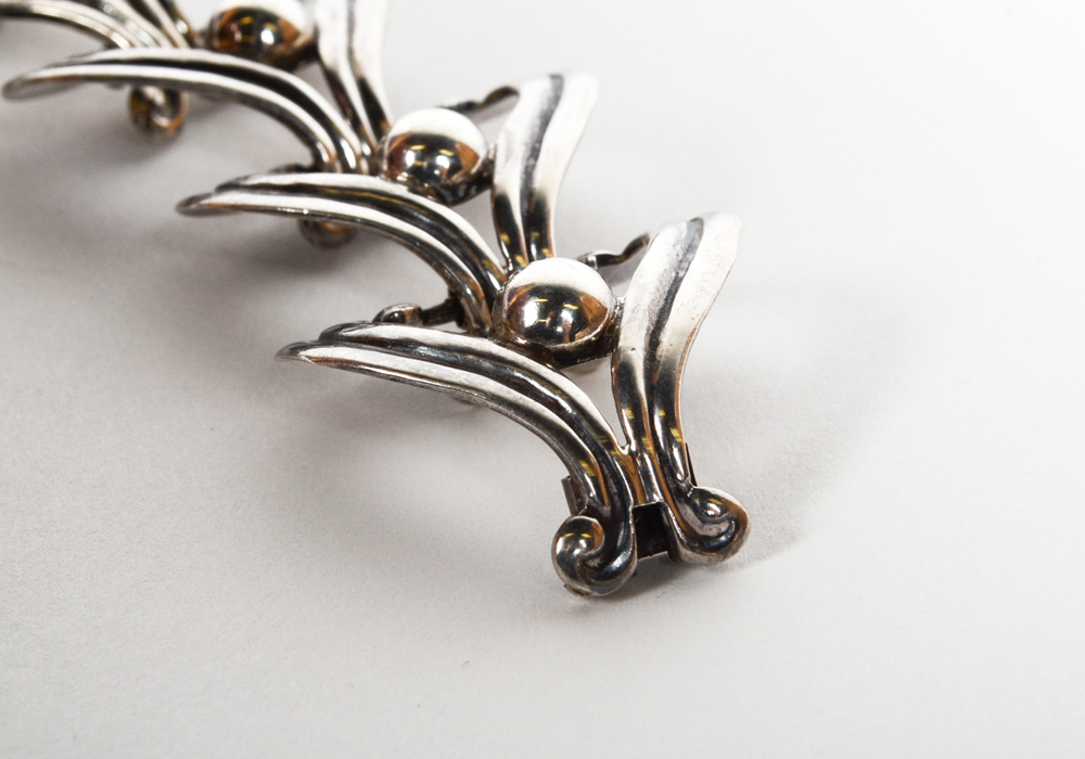 Sterling Silver Heart Shaped Link Bracelet