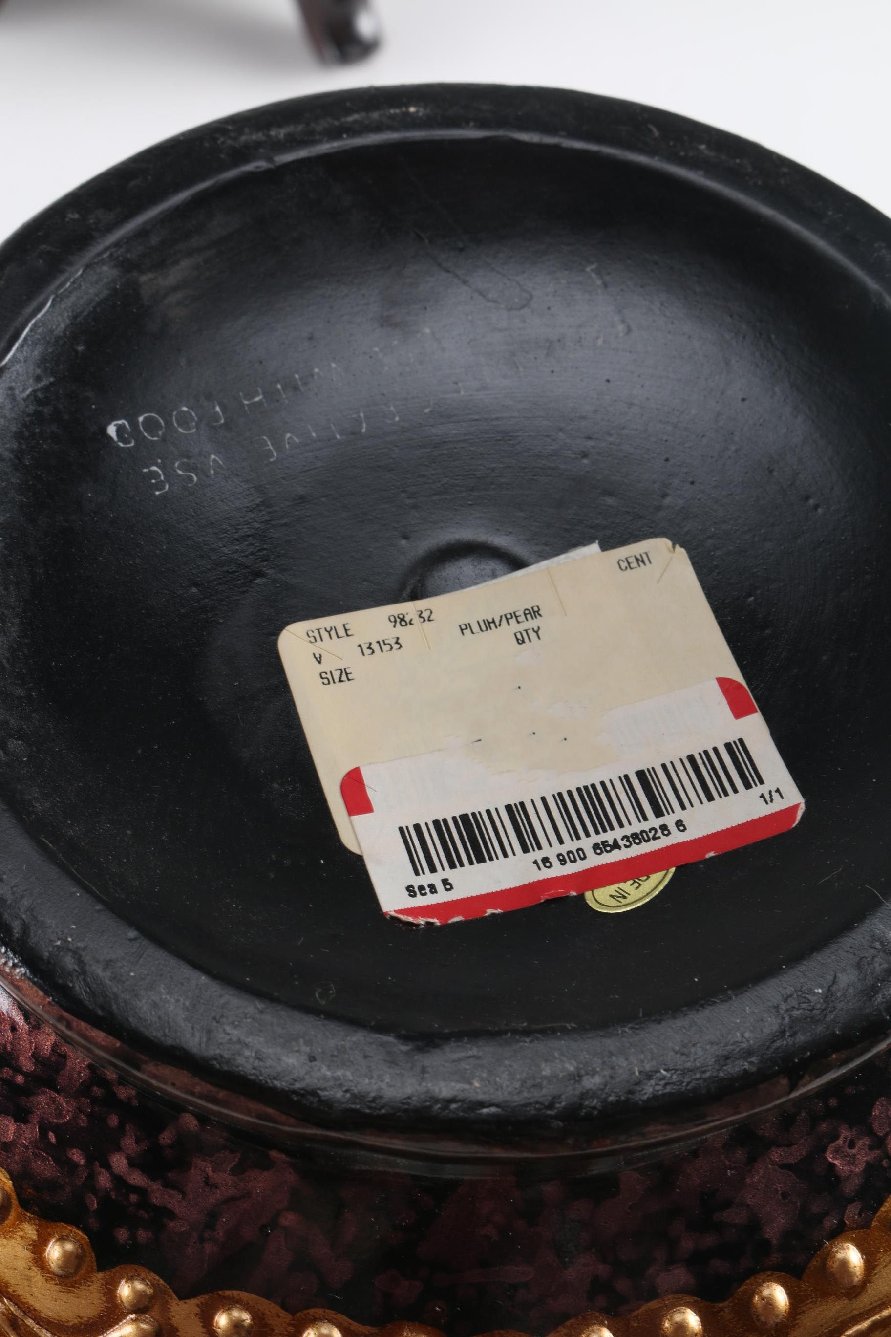 Decorative Ceramic Vase with Pedestal