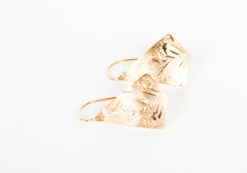 Large Group of 14K Yellow Gold Earrings and Pendant