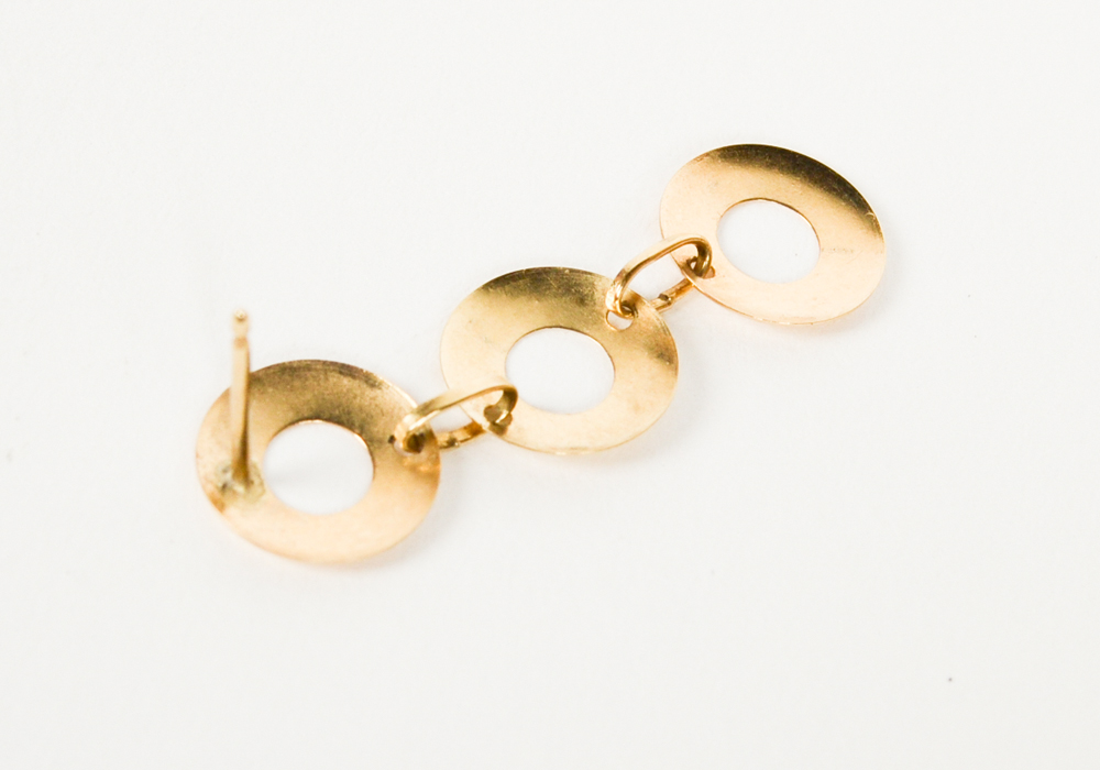 Large Group of 14K Yellow Gold Earrings and Pendant