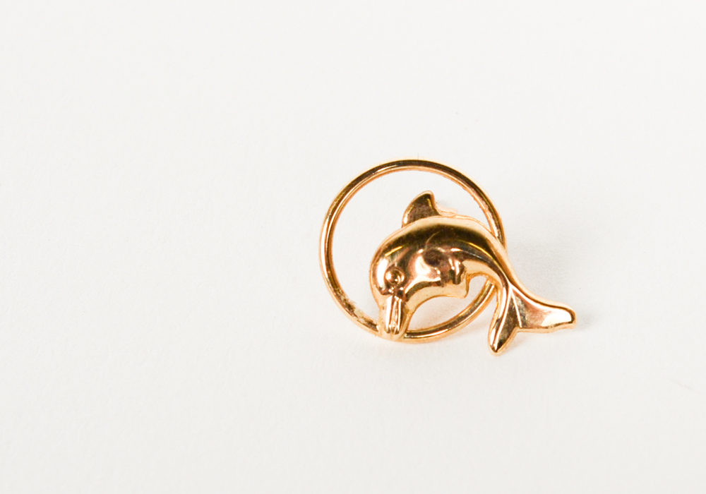 Large Group of 14K Yellow Gold Earrings and Pendant