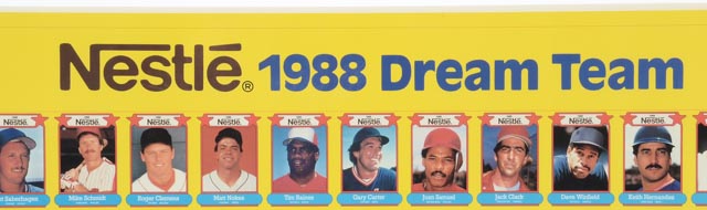 1988 Nestle Baseball Uncut Sheet