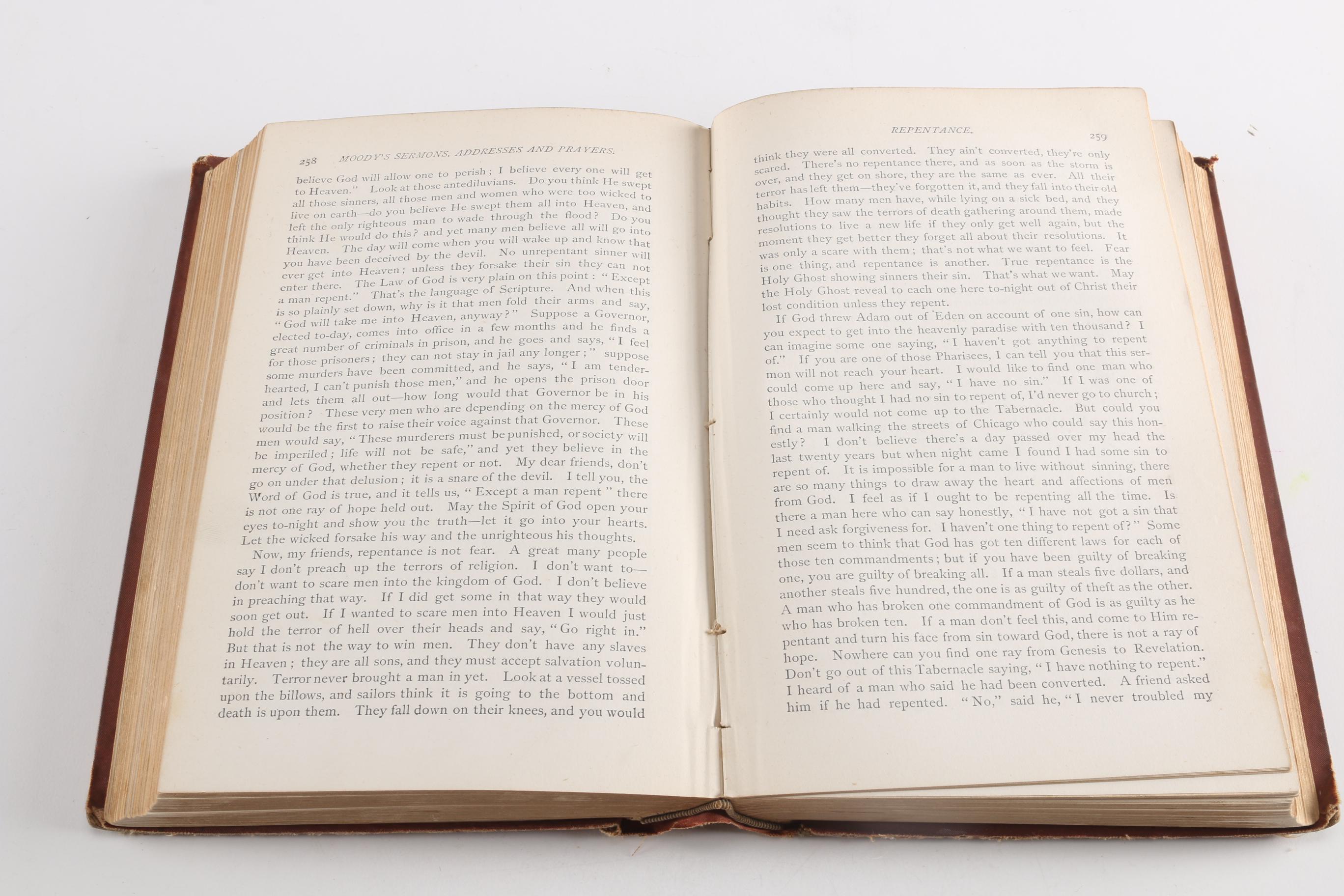 1877 "New Sermons, Addresses, and Prayers" by D. L. Moody