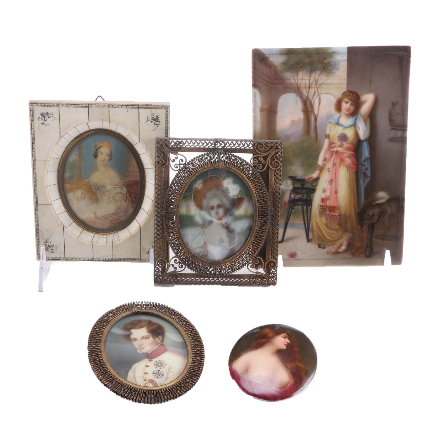 Collection of Offset Lithograph Miniature Portraits