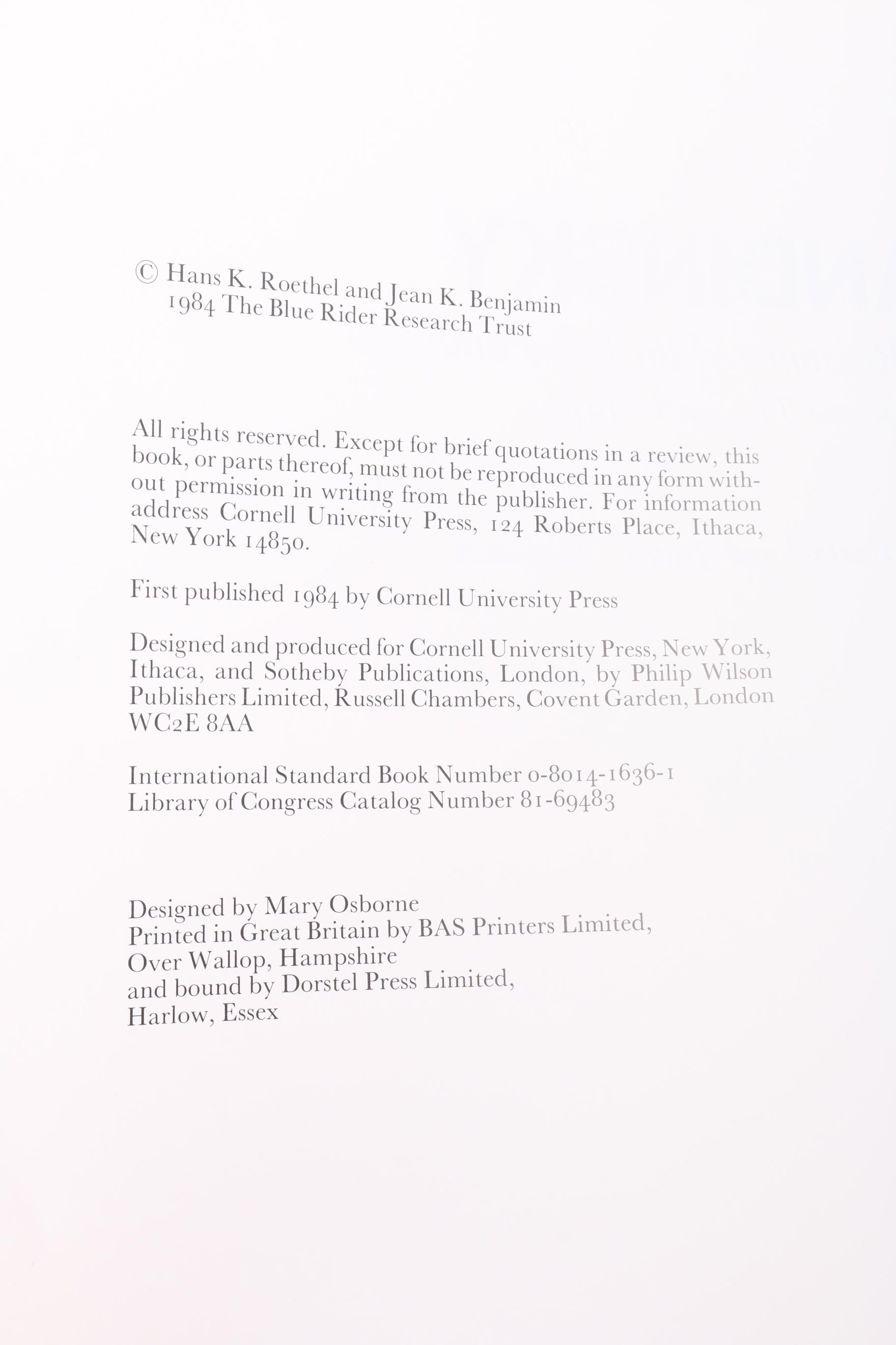 "Kandinsky: Catalogue Raisonné of the Oil-Paintings Volume 2, 1916-1944"