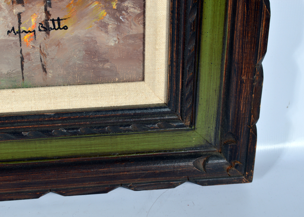 Mary Botto Oil Painting of a Parisian Street Scene