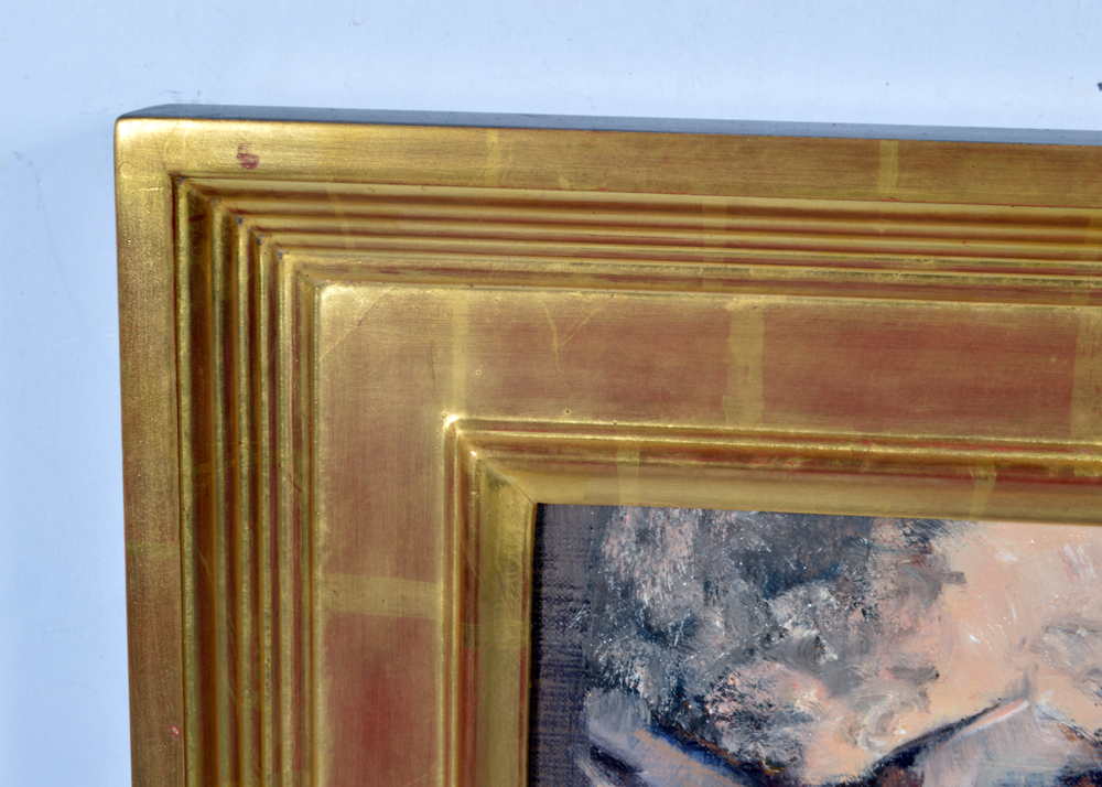 Diane Lyon Oil on Canvas of a Canal Scene