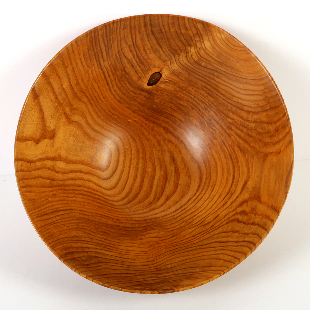 White Ash Burlwood Bowl by David Lory