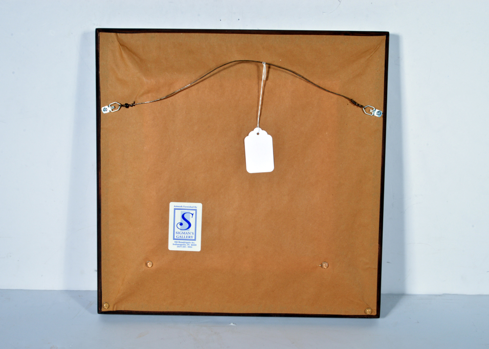 Diane Lyon Oil on Canvas of a Canal Scene