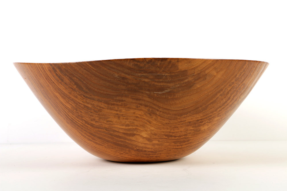 White Ash Burlwood Bowl by David Lory