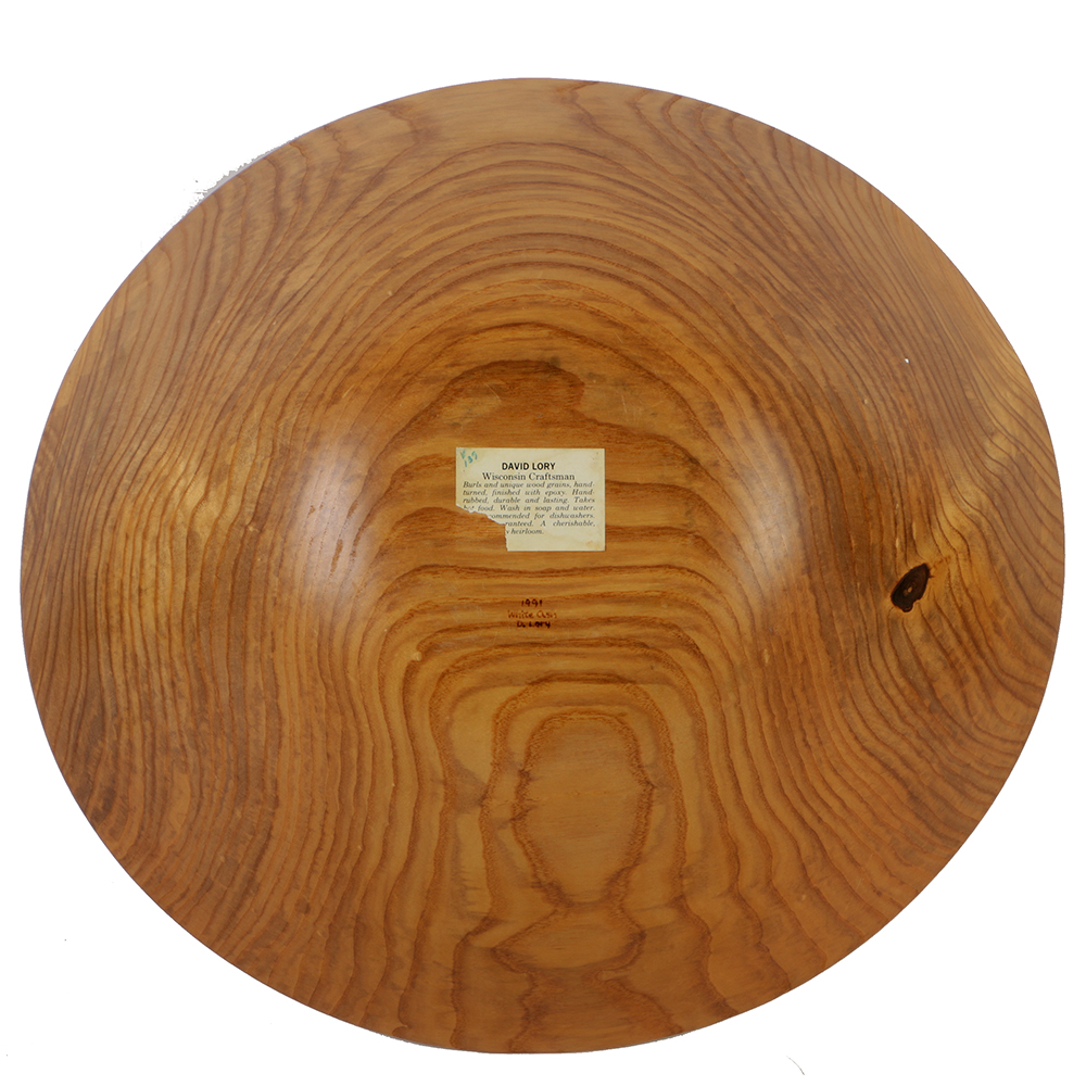 White Ash Burlwood Bowl by David Lory