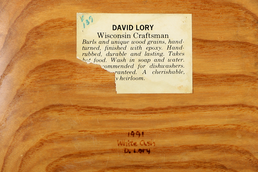 White Ash Burlwood Bowl by David Lory