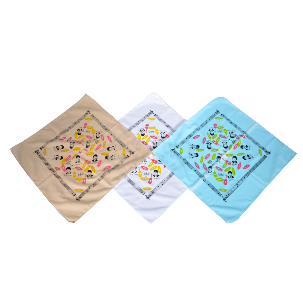 Three Vintage Beatles Handkerchiefs