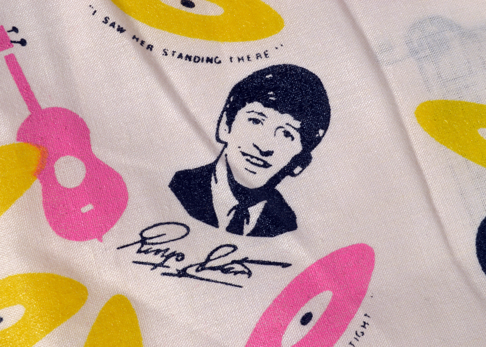 Three Vintage Beatles Handkerchiefs