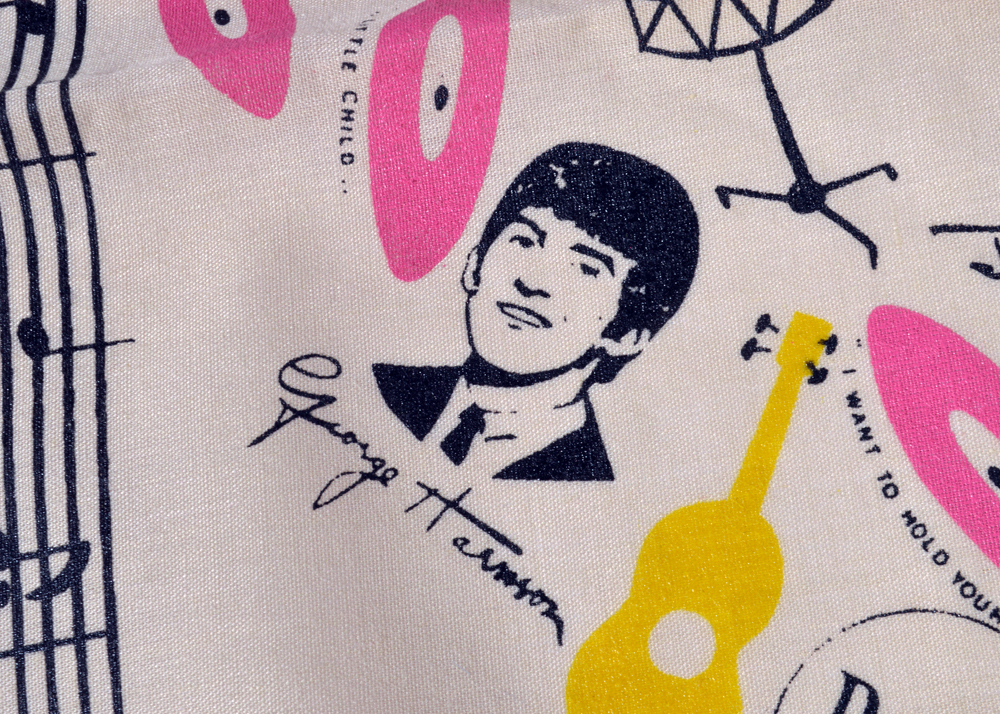 Three Vintage Beatles Handkerchiefs
