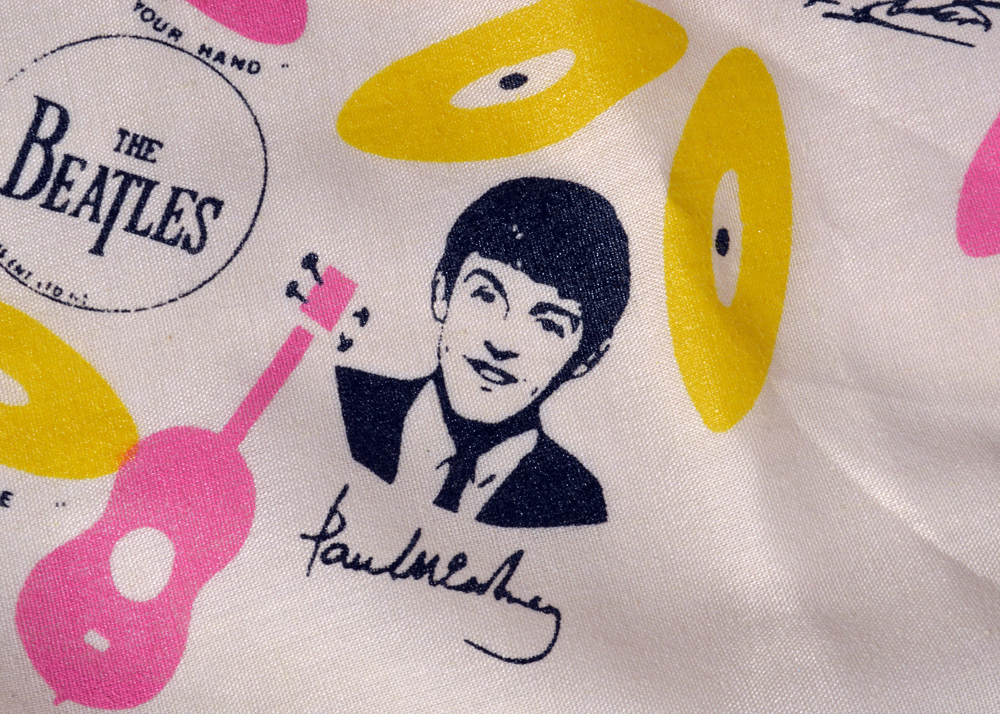 Three Vintage Beatles Handkerchiefs