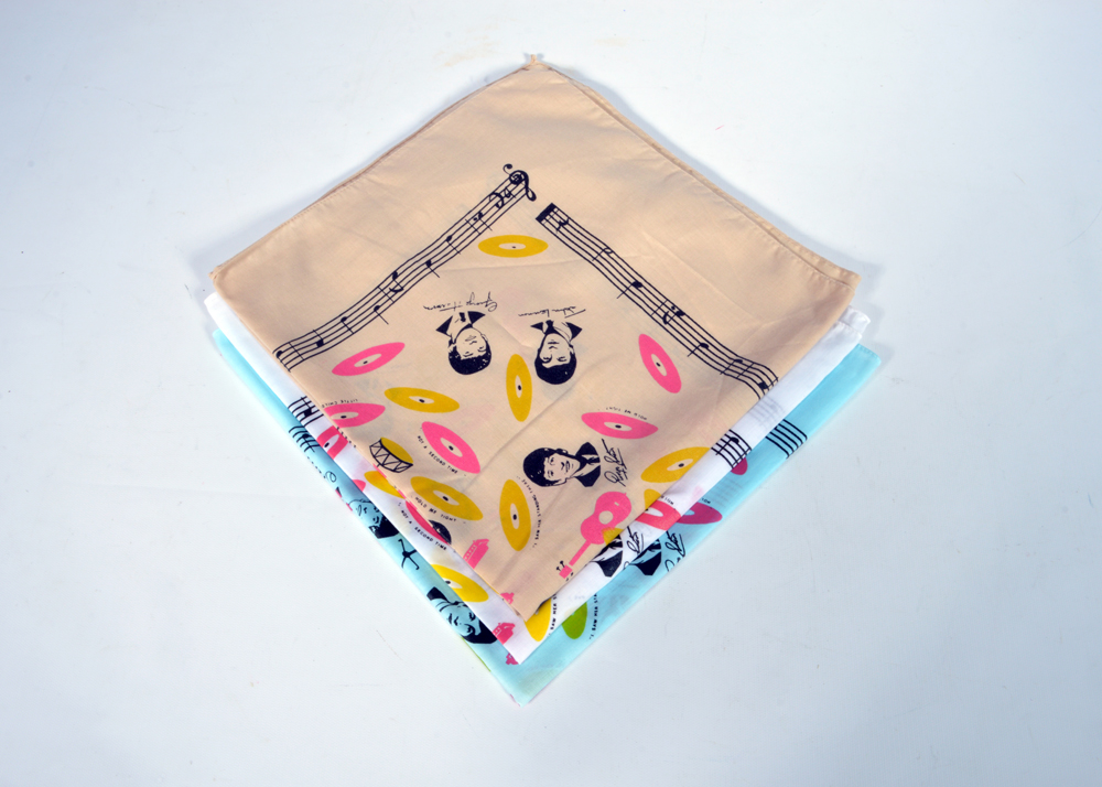 Three Vintage Beatles Handkerchiefs