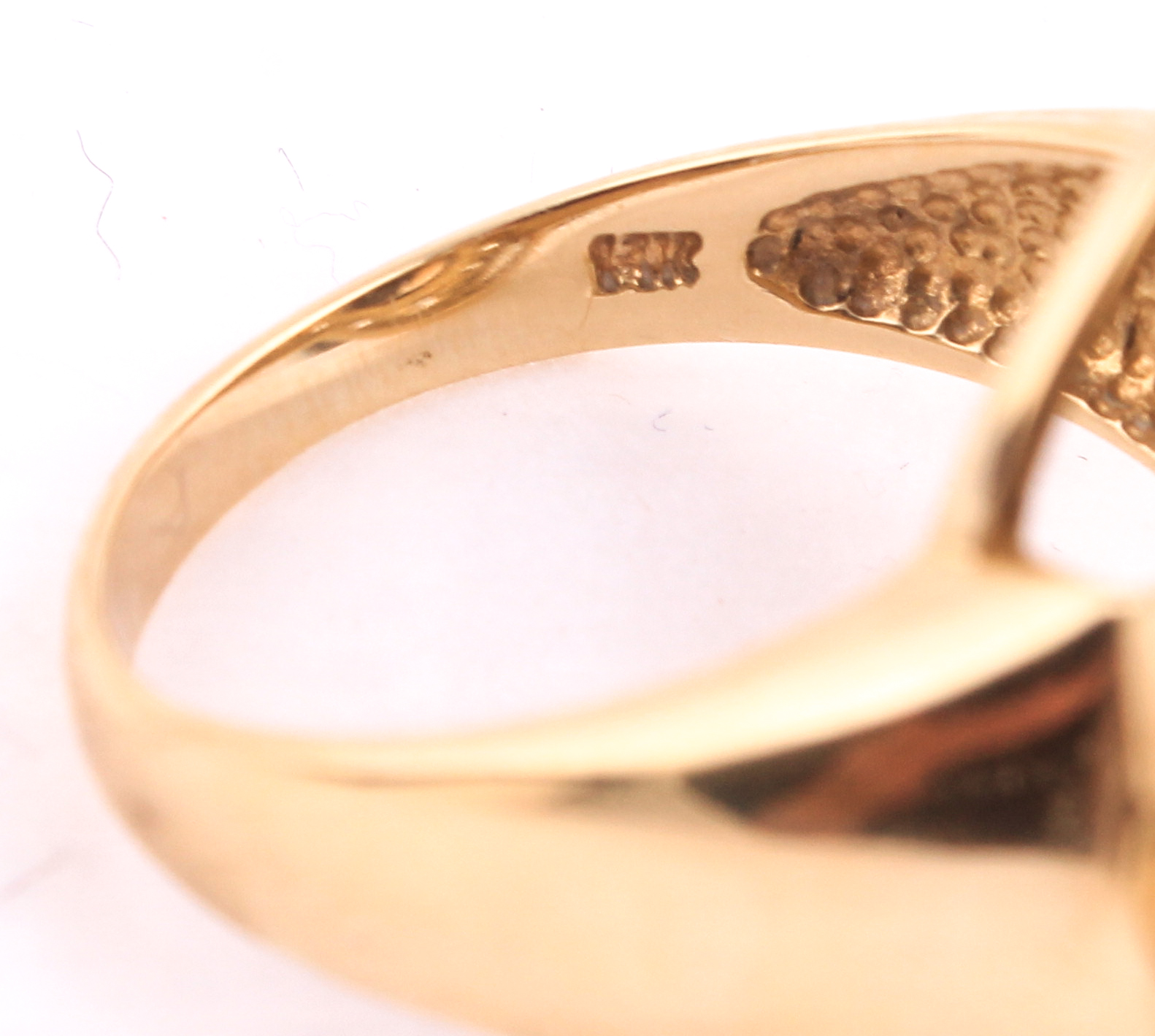 14K Smoky Quartz Citrine and Sapphire Cocktail Ring