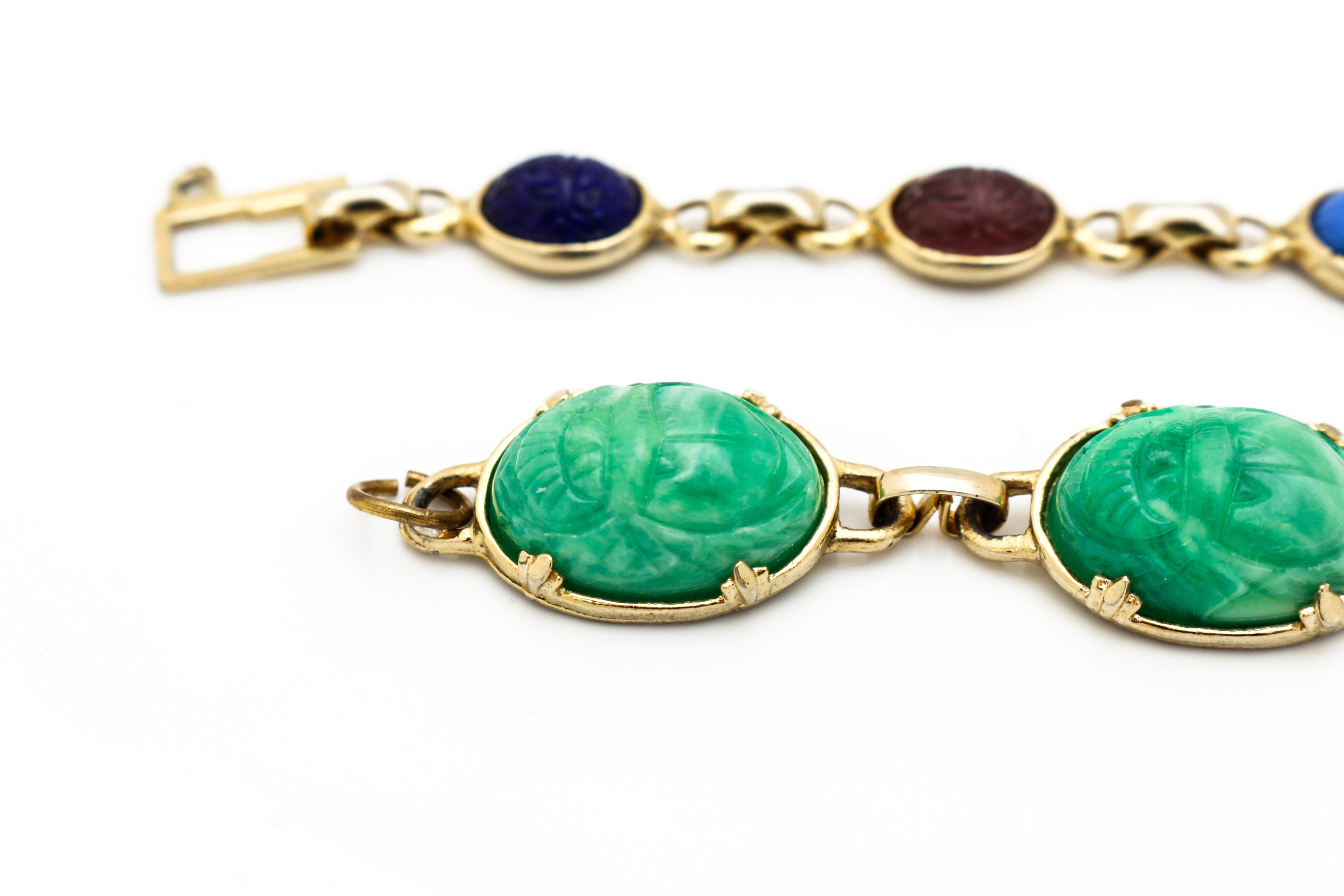 Egyptian Revival Mid Century Bracelets