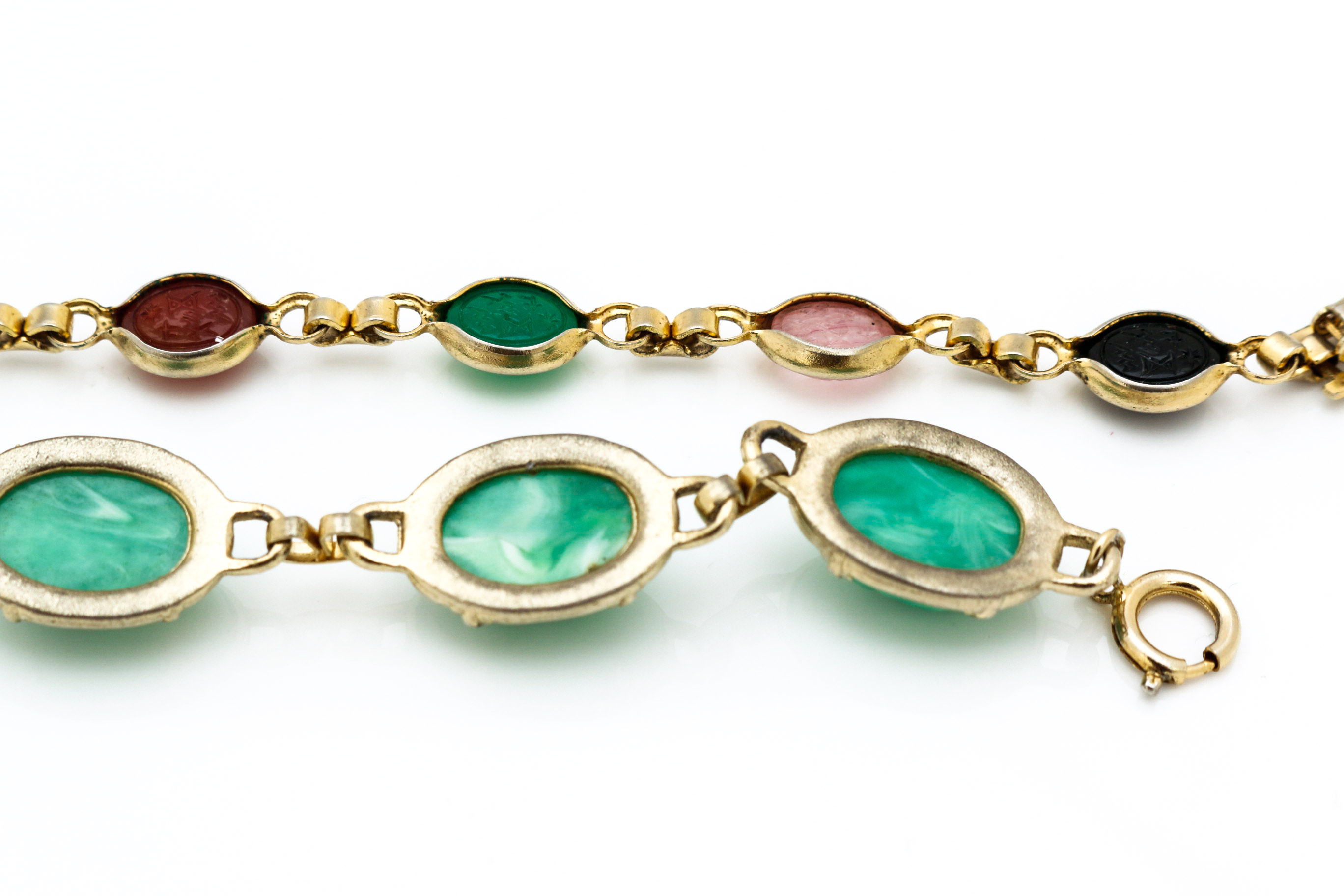Egyptian Revival Mid Century Bracelets