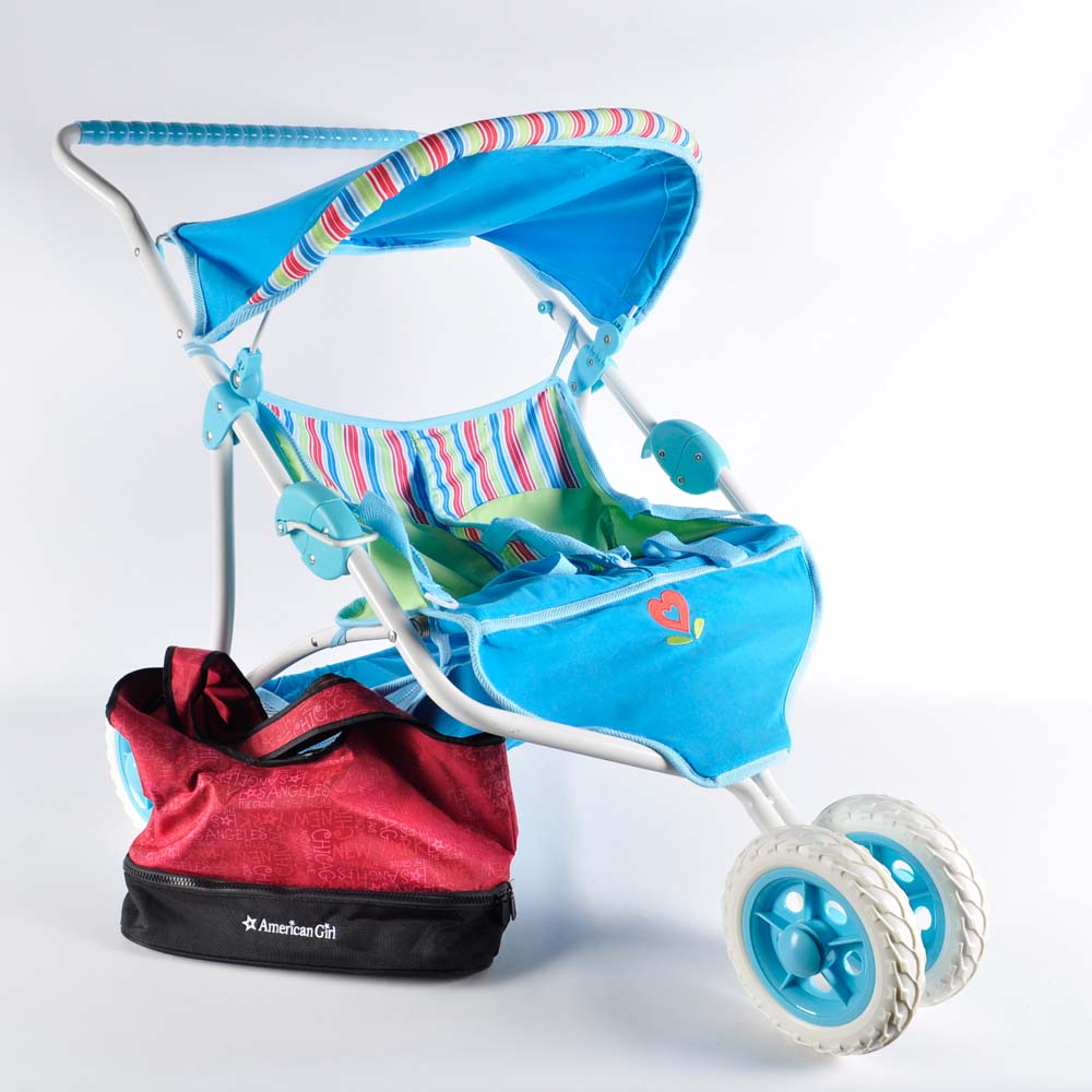 American Girl Bitty Baby Twins with Double Stroller and Accessories