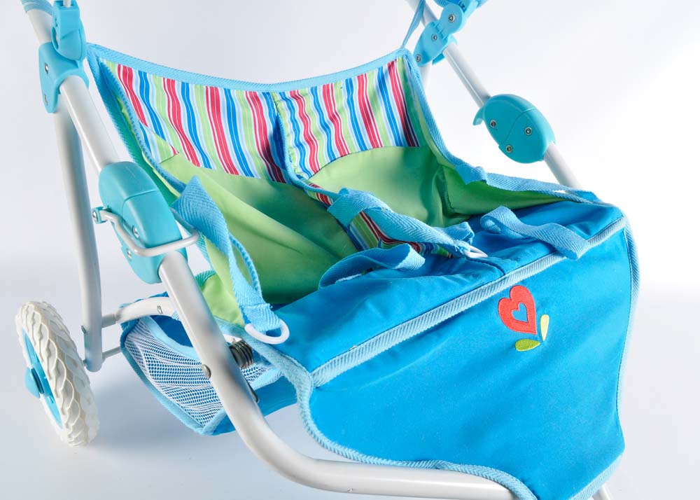 American Girl Bitty Baby Twins with Double Stroller and Accessories