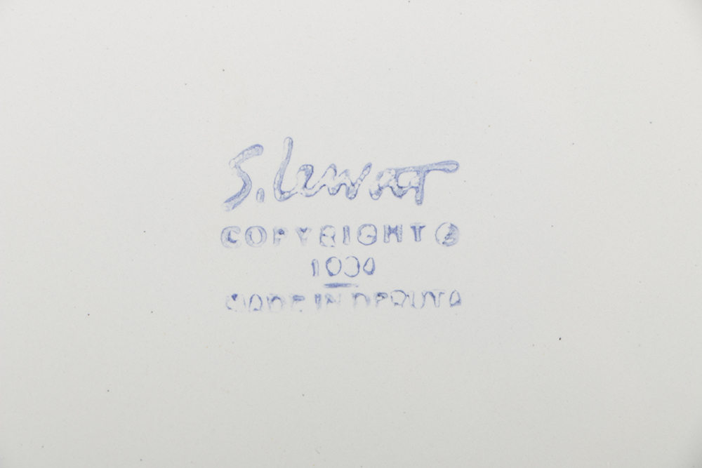 Handcrafted Italian Majolica Dinnerware by Sol LeWitt