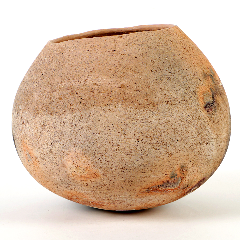 Rick Dillingham Asymmetric Pit Fired Stoneware Vessel