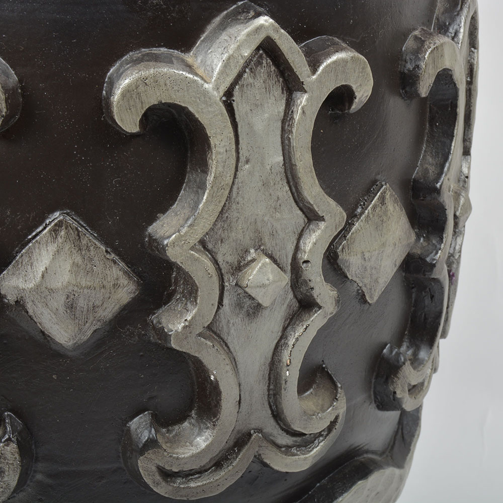 Table Lamp With Plush Red Shade