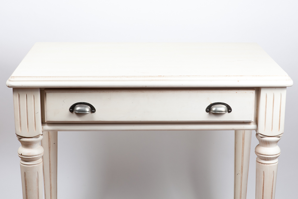 Late 20th Century Sheraton Style Desk by The Bombay Company