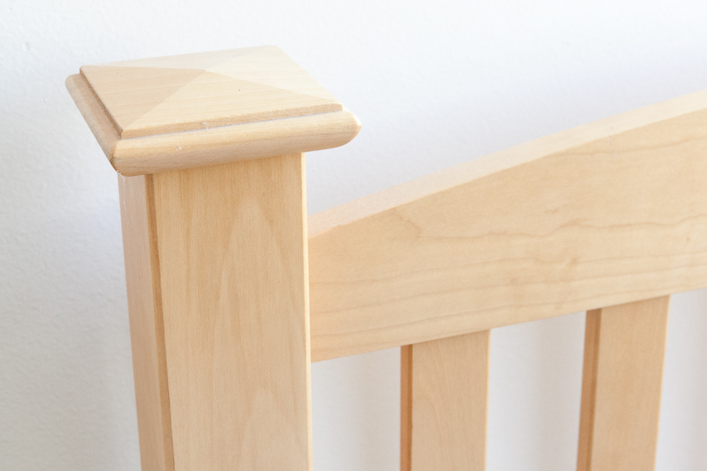 Contemporary Mission Style Twin Size Bed Frame