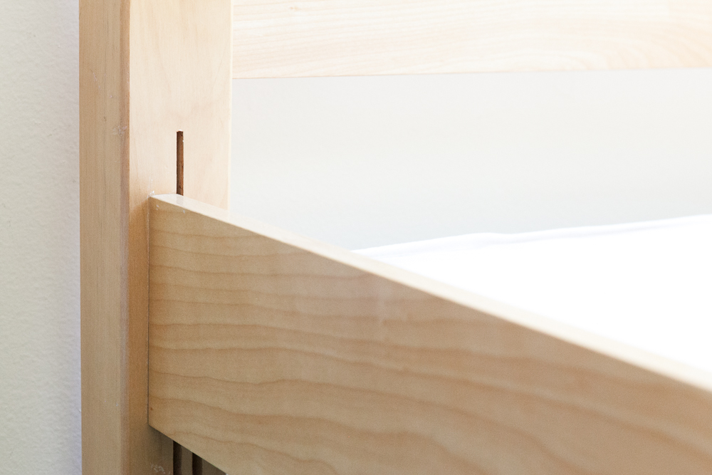 Contemporary Mission Style Twin Size Bed Frame