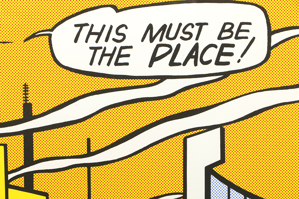 Limited Edition Serigraph of Roy Lichtenstein Photolithograph "This Must Be The Place"