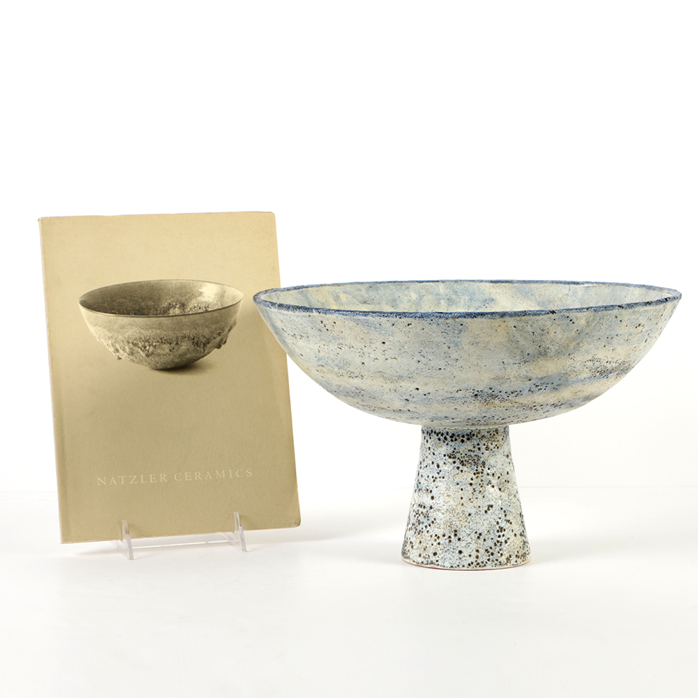 Gertrud and Otto Natzler Glazed Terracotta Compote