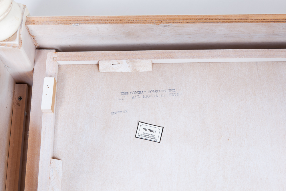 Late 20th Century Sheraton Style Desk by The Bombay Company