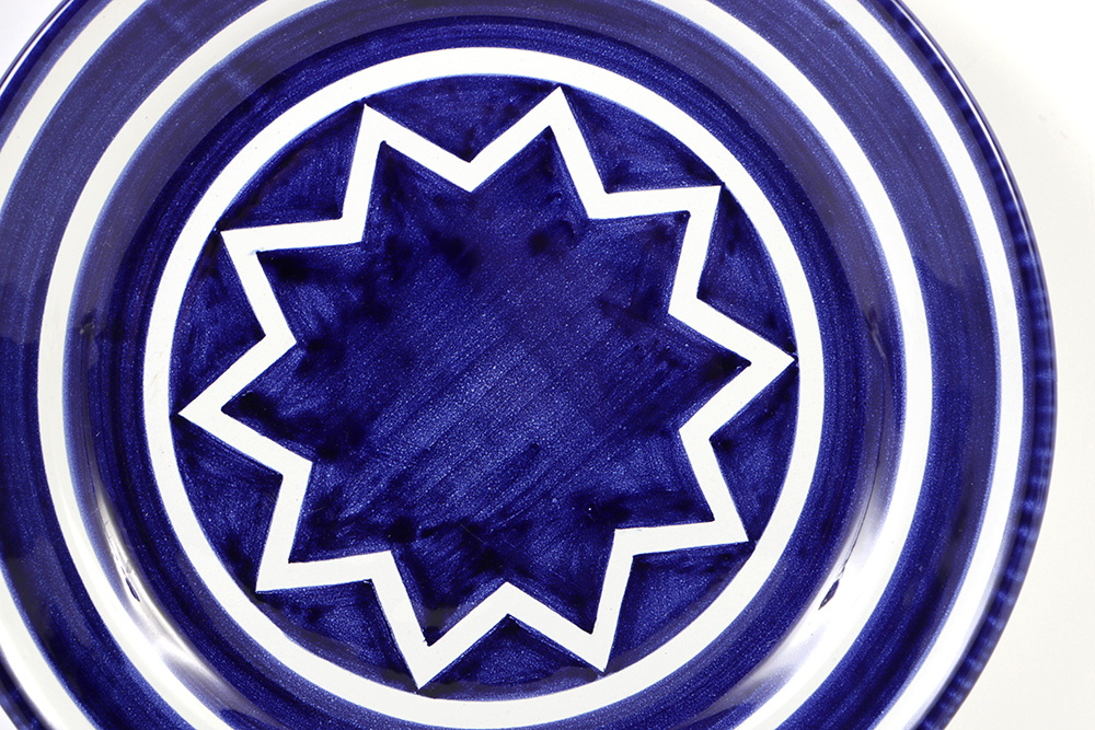 Handcrafted Italian Majolica Serving Platter by Sol LeWitt