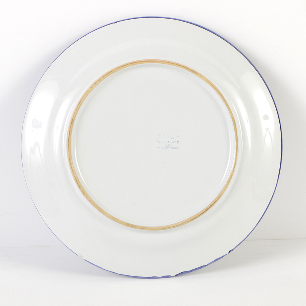 Handcrafted Italian Majolica Serving Platter by Sol LeWitt