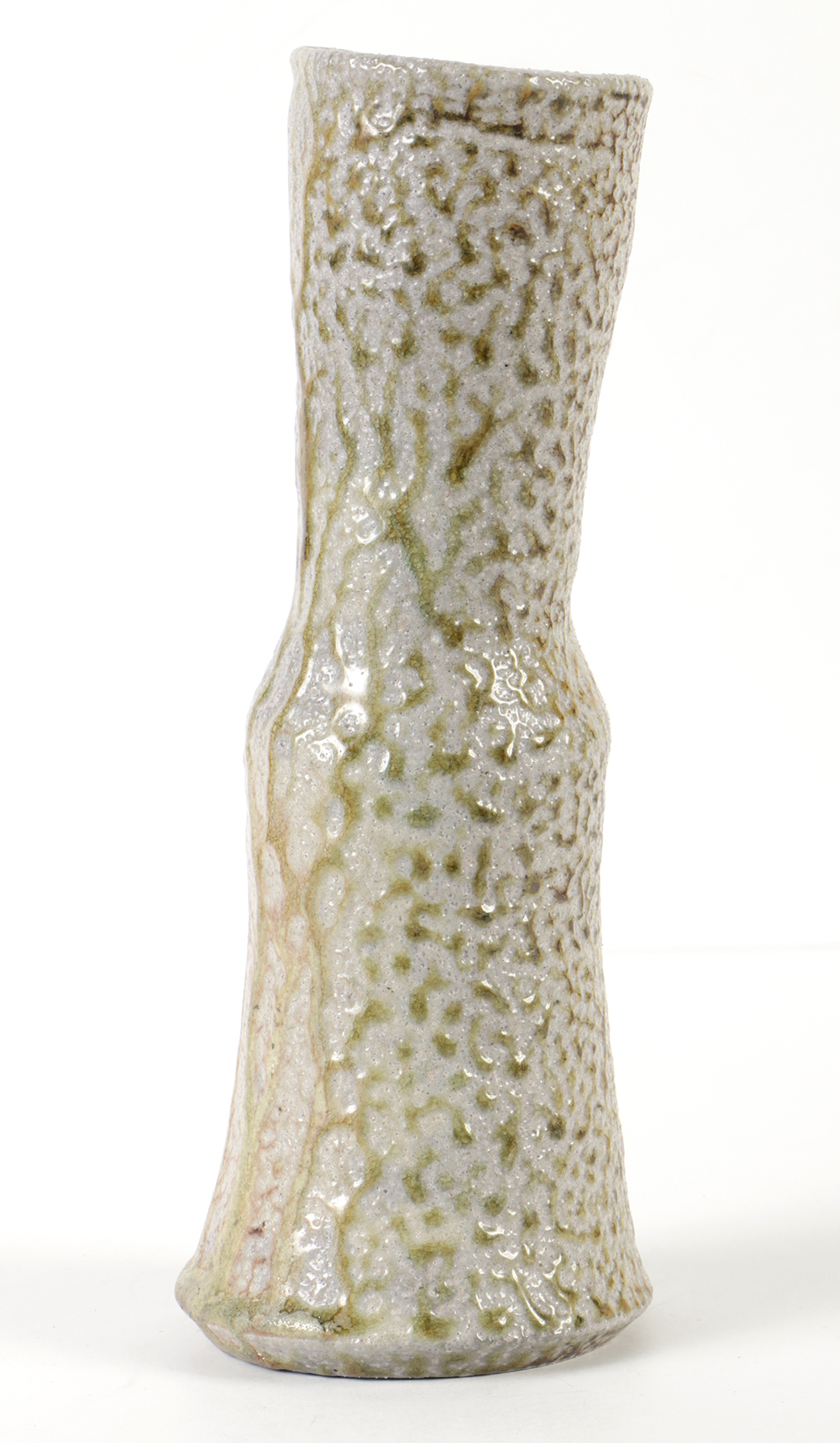 Karen Karnes Hand-Thrown Stoneware Salt Glazed Vase