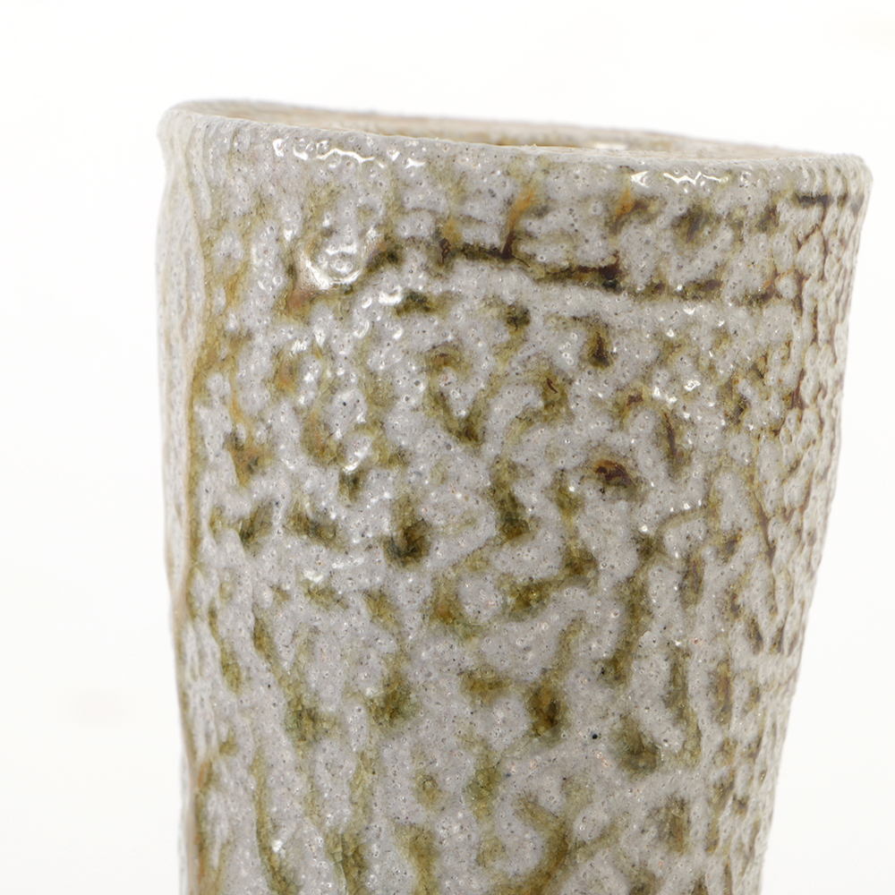 Karen Karnes Hand-Thrown Stoneware Salt Glazed Vase