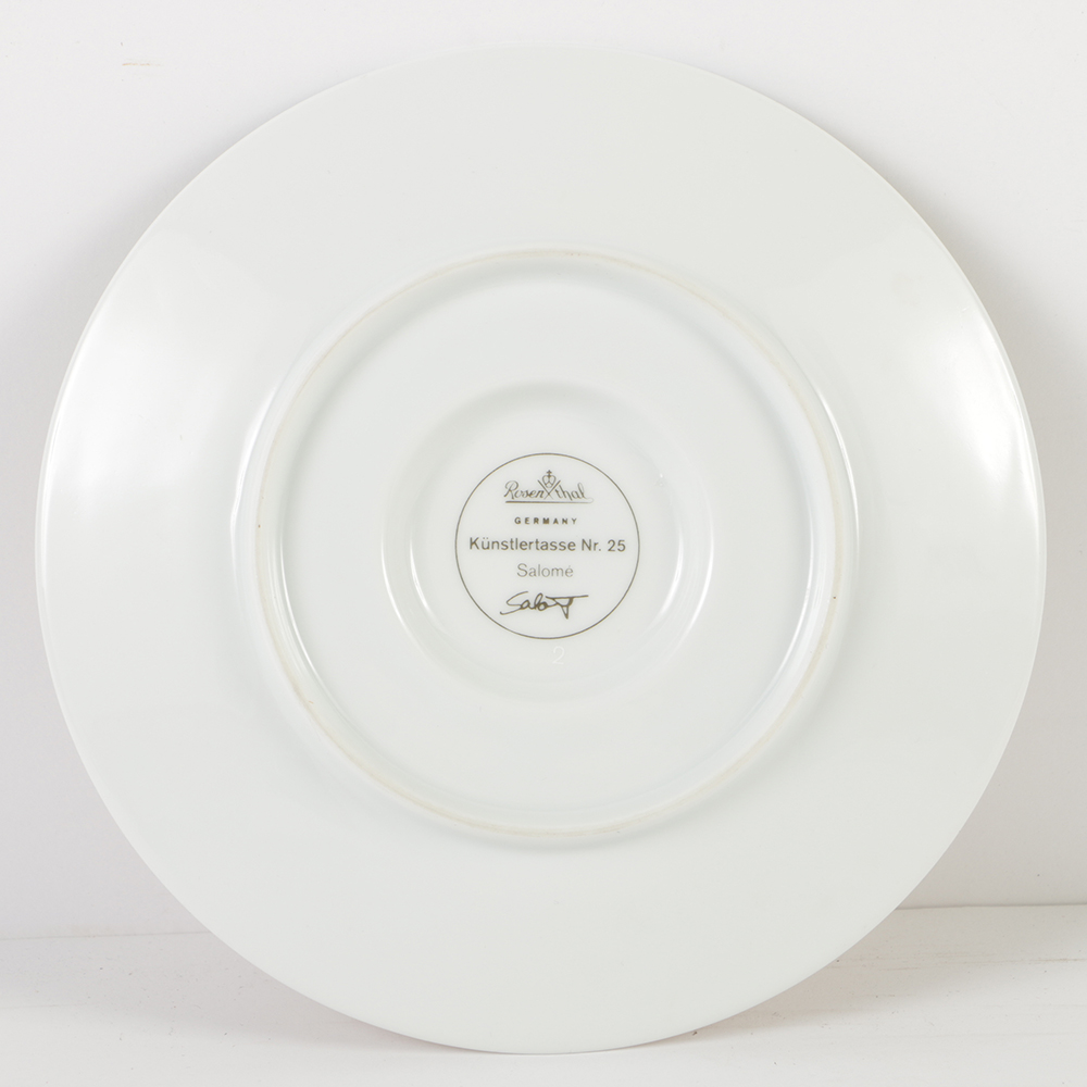 Vintage Rosenthal Künstlertasse Nr. 25 "Salome" Cup and Saucer