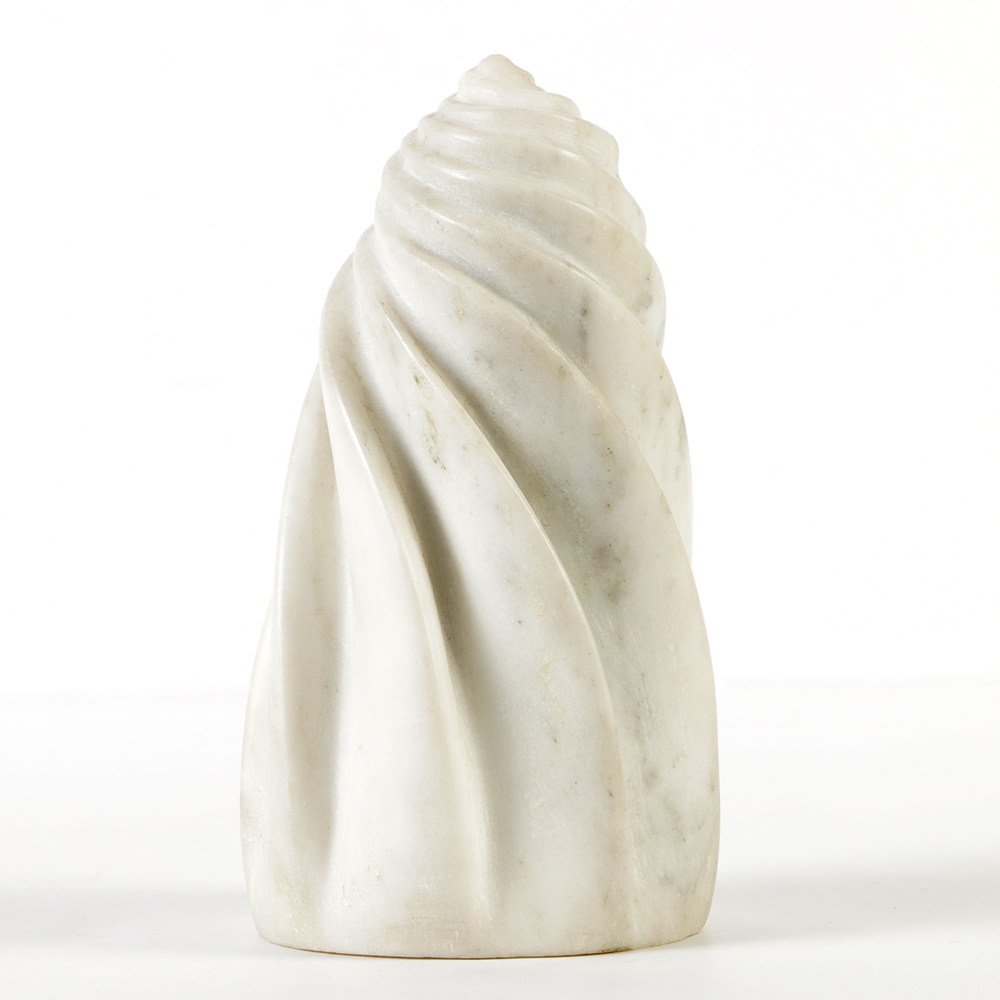 William Schneider Marble Spiral Sculpture