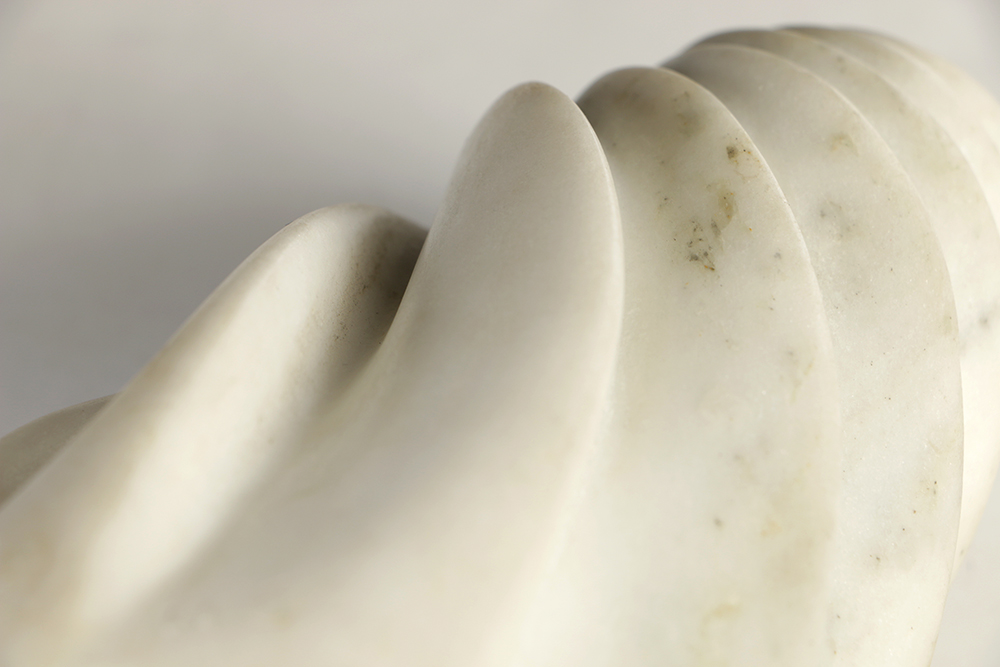 William Schneider Marble Spiral Sculpture