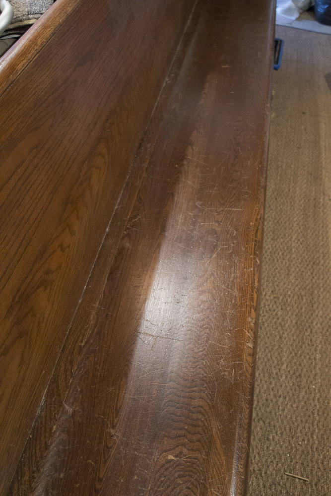 Vintage Oak Church Pew