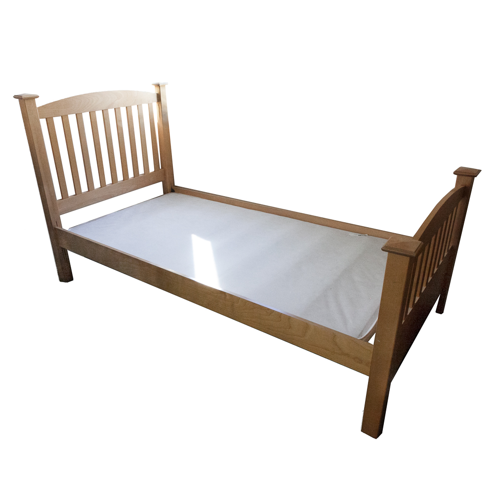 Contemporary Mission Style Twin Size Bed Frame