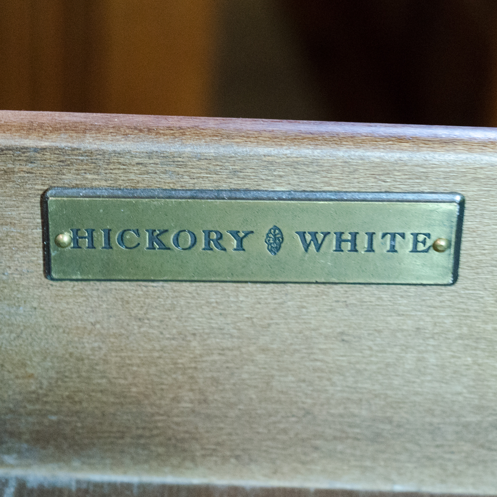 Hickory White Parquetry Top Desk