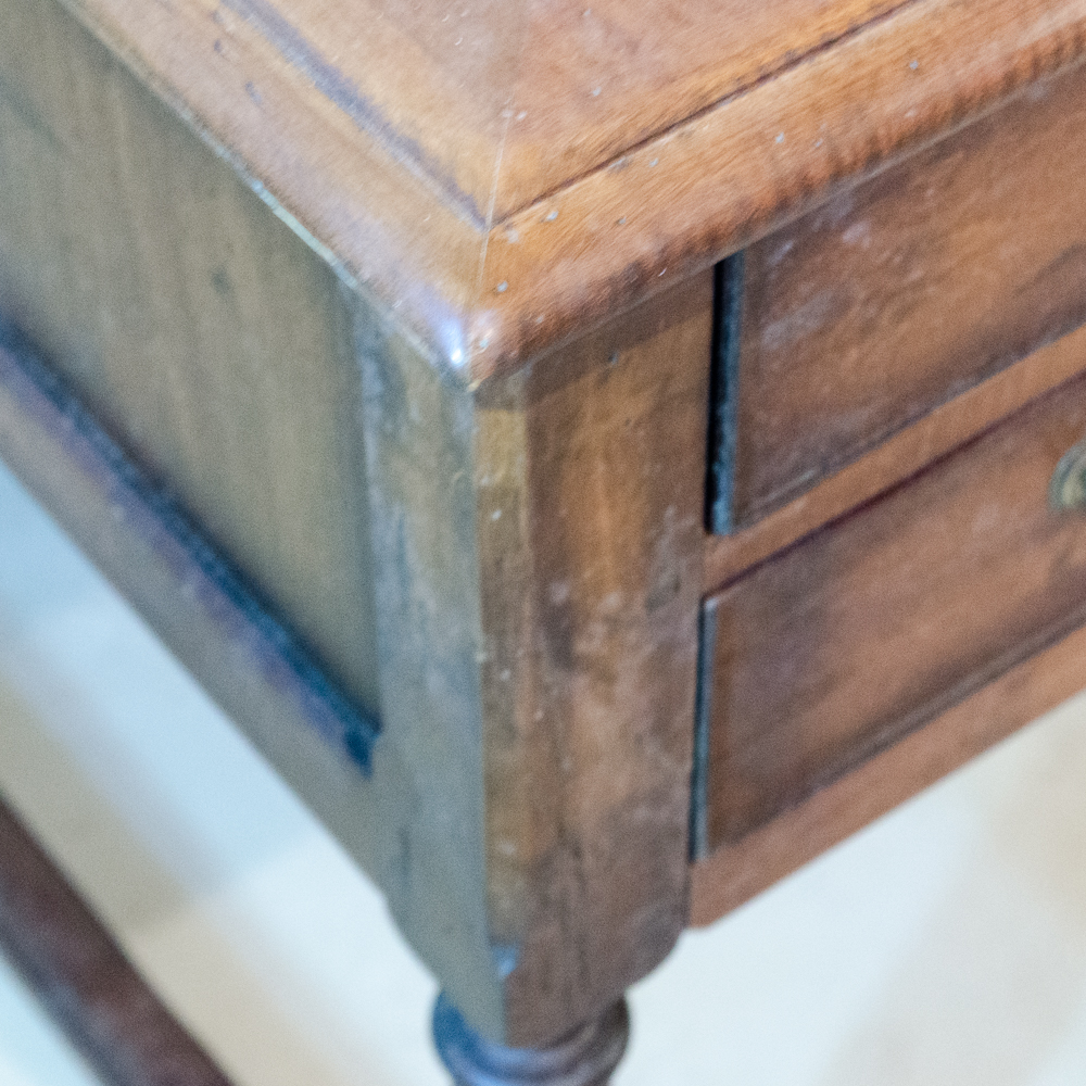 Hickory White Parquetry Top Desk