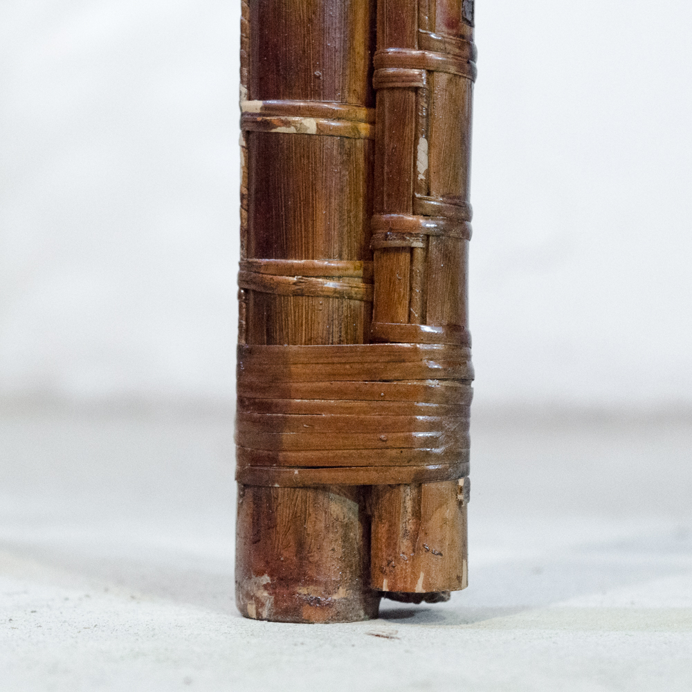 Chinese Style Faux Bamboo Corner Cabinet